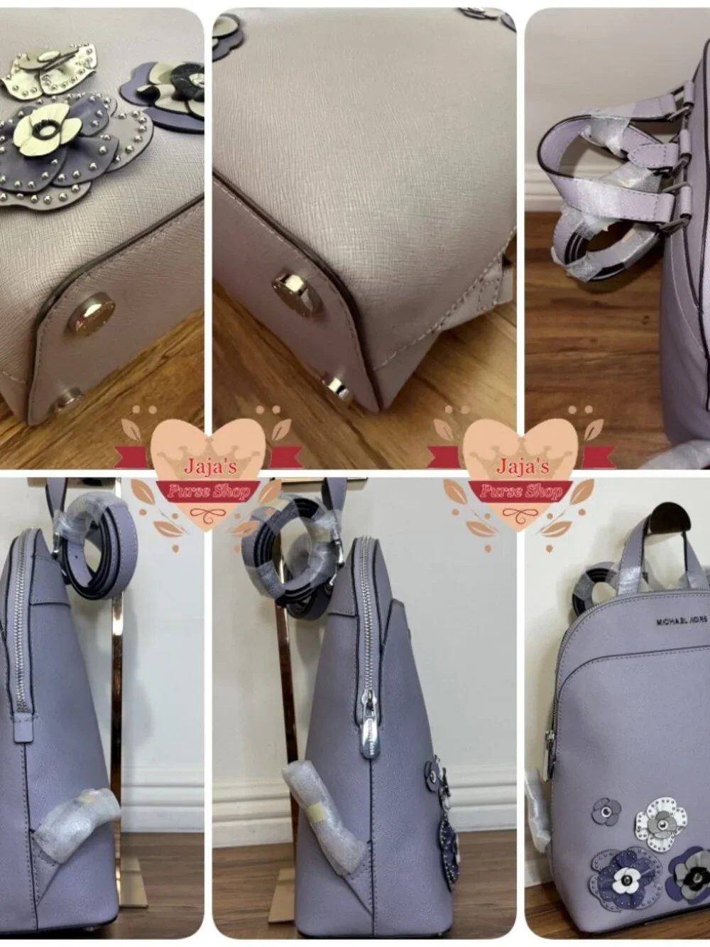 💜Michael kors Floral Saffiano Leather Backpack💜